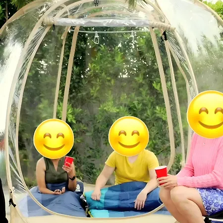 Transparent Tent In Beautiful Landscape * Lantosque